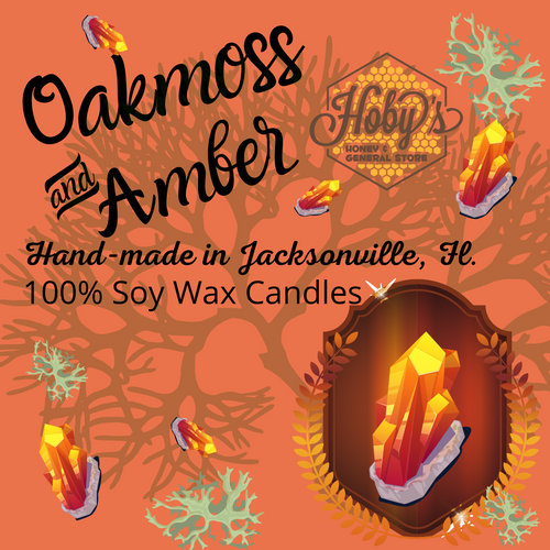 Oakmoss & Amber - Soy Wax Candle 12 ounce jars