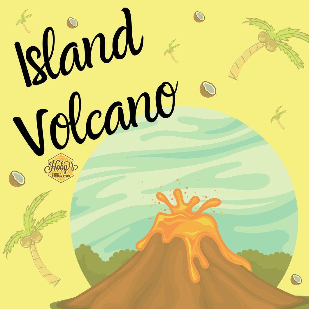 Island Volcano - Soy Wax Candle 12 ounce jars