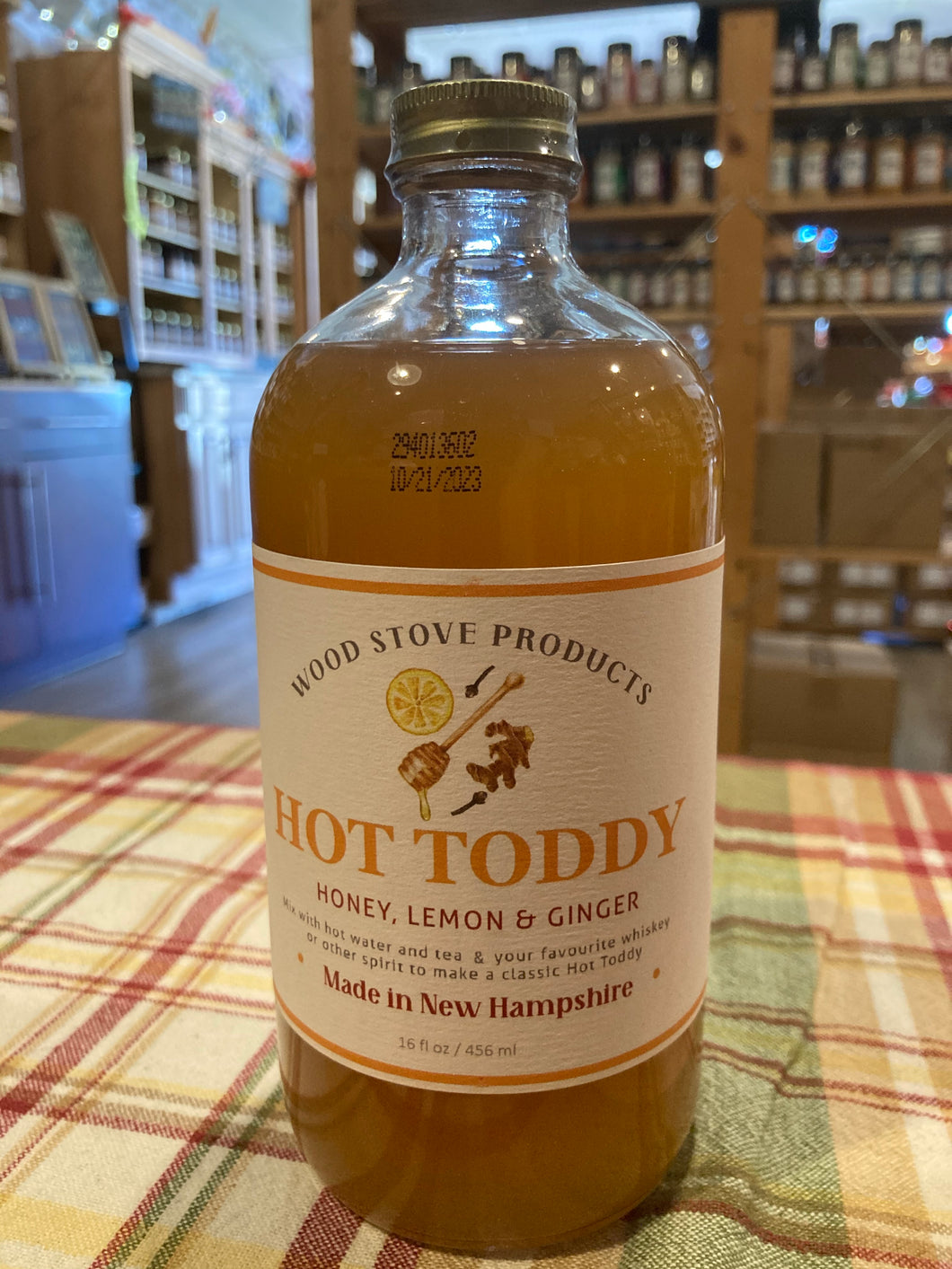 Hot Toddy (Honey, Lemon, & Ginger) 16oz: All Natural Simple Syrup