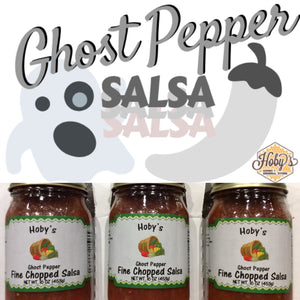 ghost pepper salsa 3 pack gift box with graphic