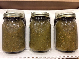 all natural salsa verde 3 pack gift box back of jar view