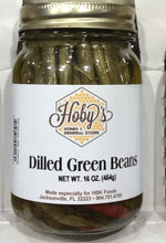 Load image into Gallery viewer, dilled green beans dilly beans front of jar view