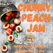 Load image into Gallery viewer, all natural chunky peach jam graphic