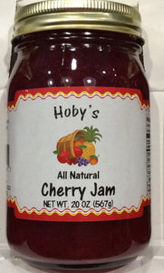 all natural cherry jam 3 front view