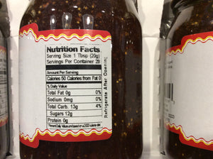 all natural fig jam nutritional information