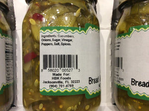 bread and butter pickles ingredients
