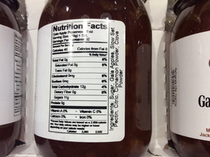 gala apple preserves nutritional information and ingredients