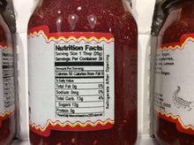 Load image into Gallery viewer, gator jam ginger apple tangerine orange raspberry jam nutrition information