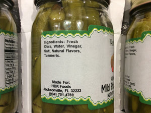 all natural mild pickled okra ingredients