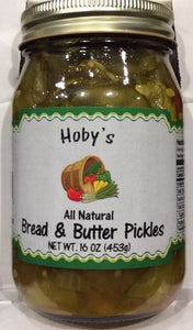 Bread & Butter Pickles : Single Jar (All Natural) (16oz. jar)