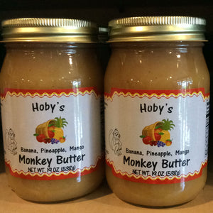 Monkey Butter : Single Jar : :banana, pineapple, mango- (All Natural)(19 oz. Jar)