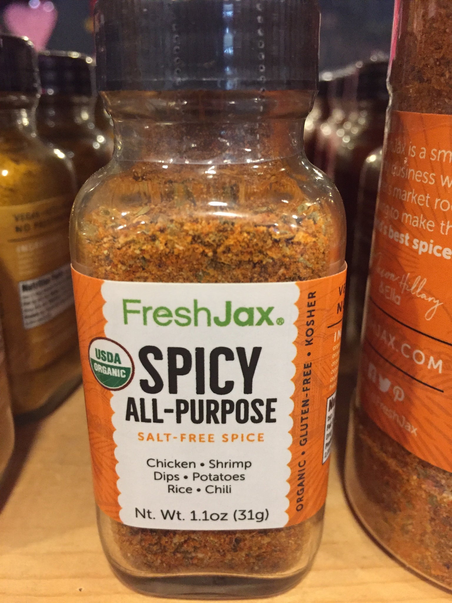 Spicy All-Purpose: Organic Salt-Free Spice Regular (1.1 oz)