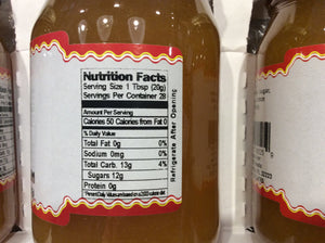 all natural mango jam nutritional information
