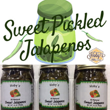 Load image into Gallery viewer, Sweet Pickled Jalapeños  3-Pack  (All Natural) (17oz. jars)