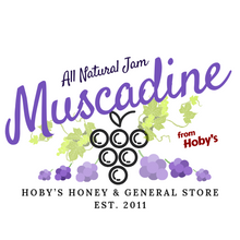 Load image into Gallery viewer, all natural muscadine jam graphic