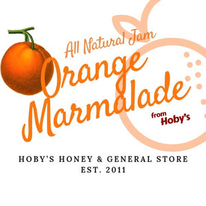 all natural orange marmalade jam graphic