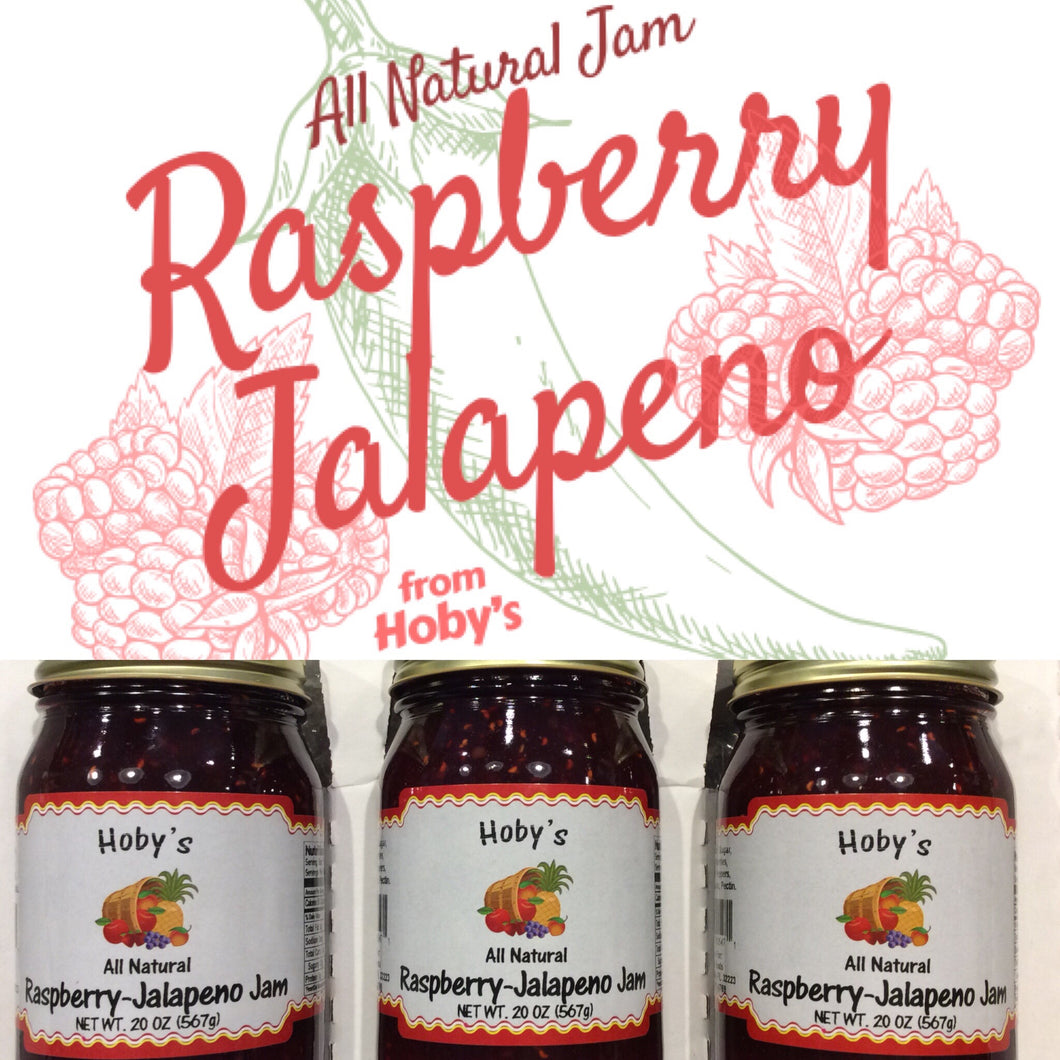 all natural raspberry jalapeno 3 pack gift box with graphic