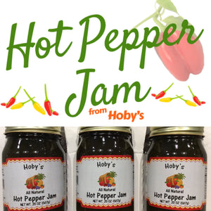 all natural hot pepper jam 3 pack gift box with graphic