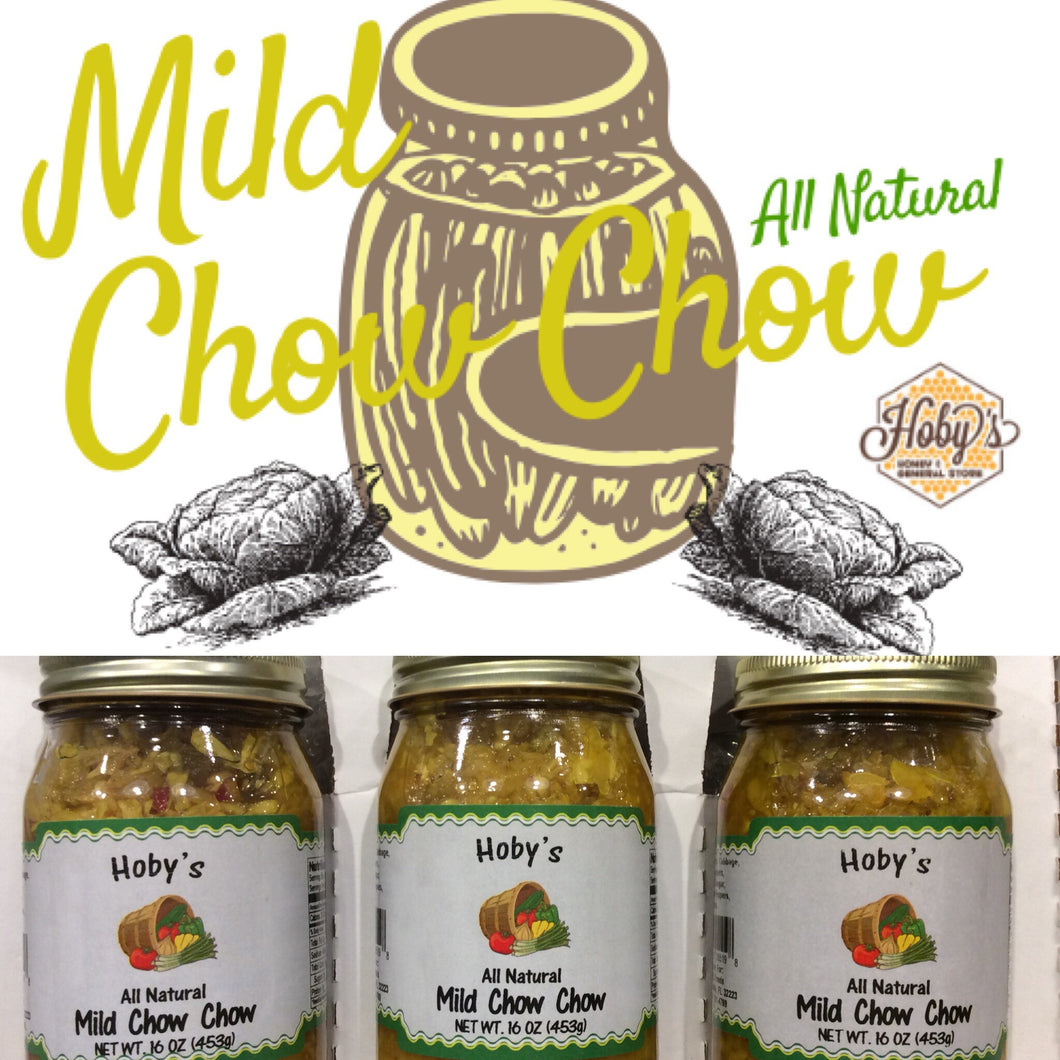 all natural mild chow chow 3 pack gift box with graphic