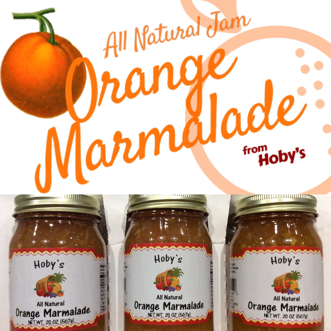 all  natural orange marmalade jam 3 pack gift box with graphic