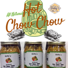 Load image into Gallery viewer, all natural hot chow chow 3 pack with graphic