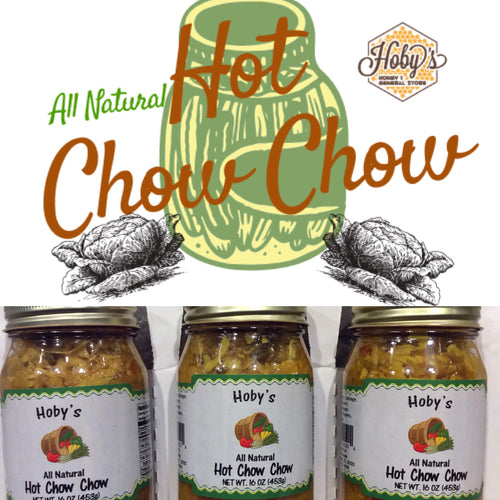 all natural hot chow chow 3 pack with graphic