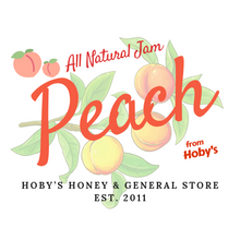 Load image into Gallery viewer, all natural chunky peach jam graphic